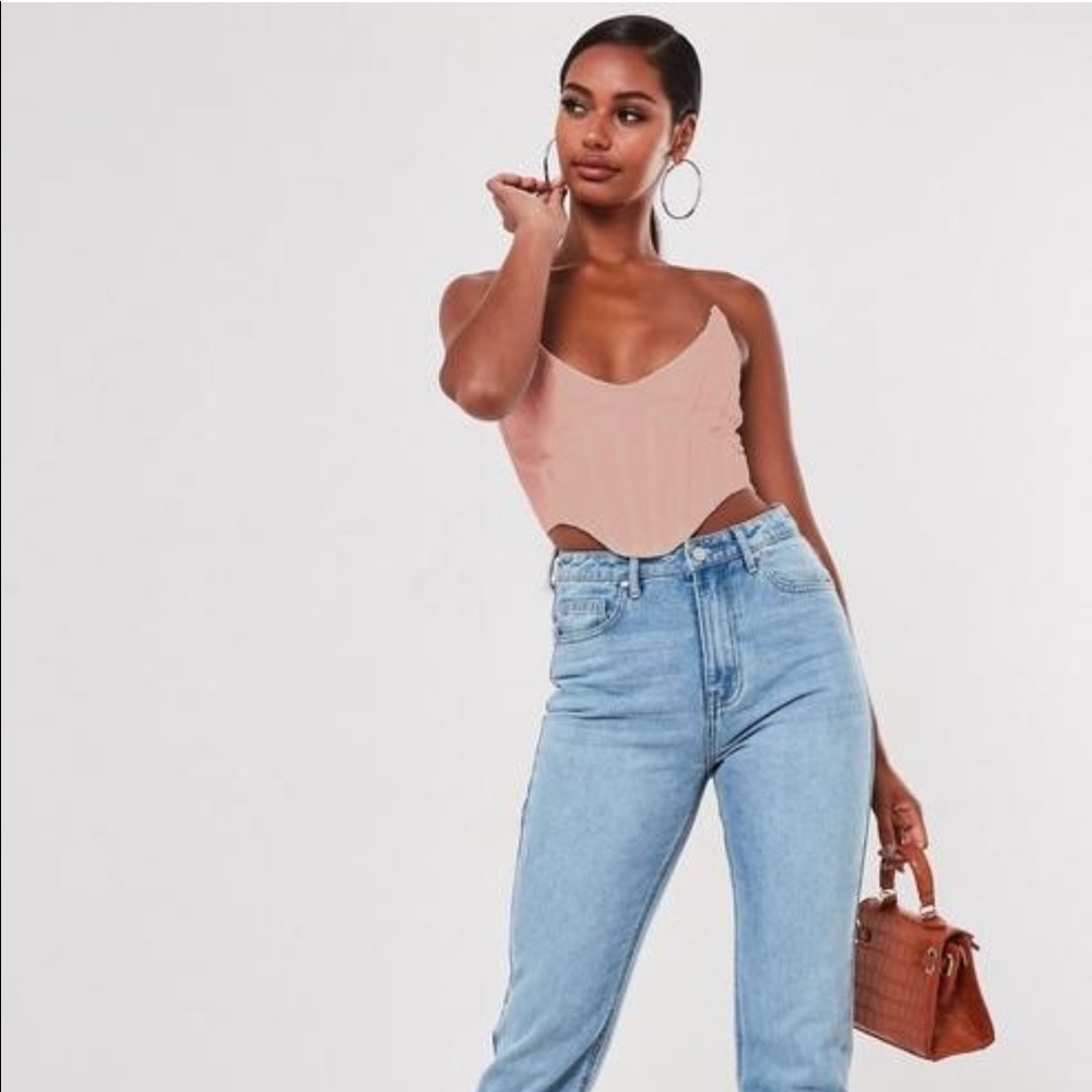 Missguided Blush corset bralet NWT